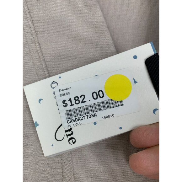 OttodAme Runway V-Neck Tunic Shift Dress Size 6 US Italy Wool RR10265 NWT $182 - Picture 3 of 12